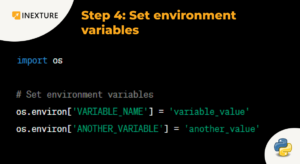 step 4 set invironment variable